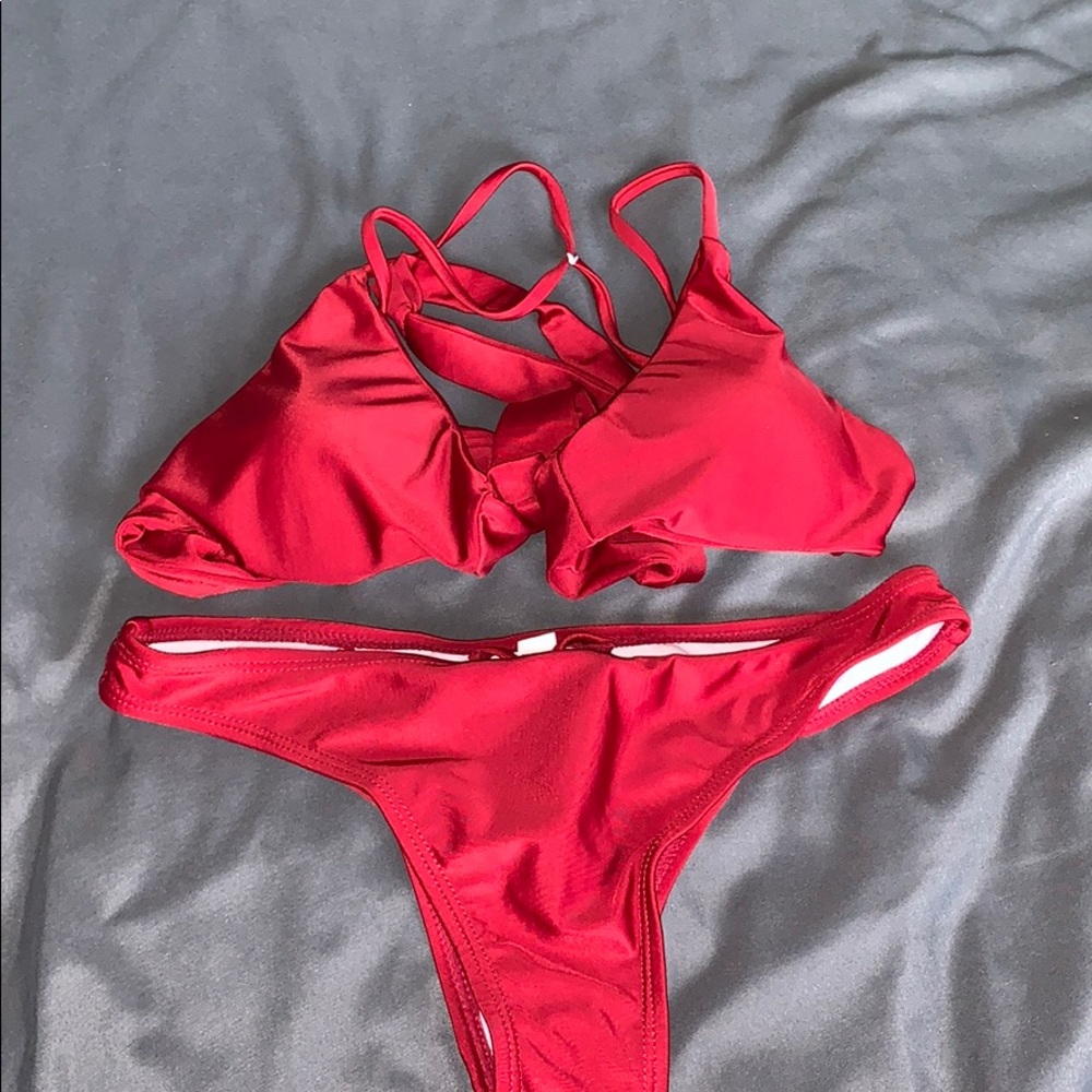 2 piece red bikini / never worn